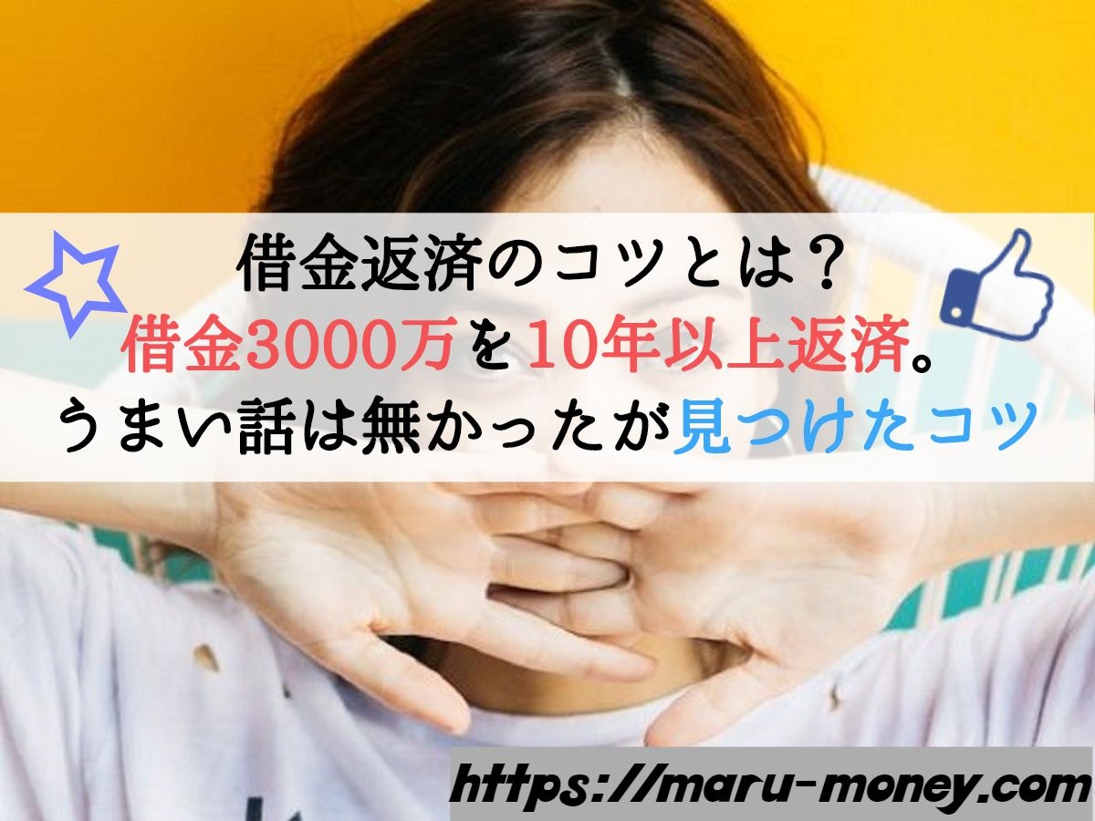 借金返済のコツとは 借金3000万を10年以上返済 うまい話は外れたが見つけたコツ Maru Money Com